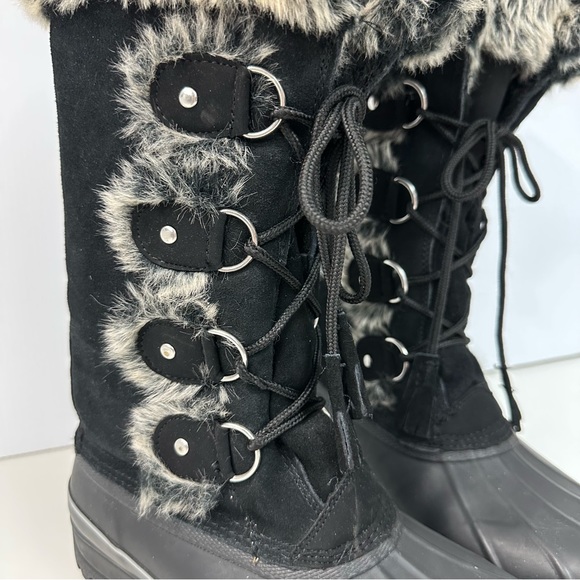 KHOMBU Nellie Artic Winter Boot Size 8 New Leather Waterproof Faux Fur W… - Picture 5 of 16